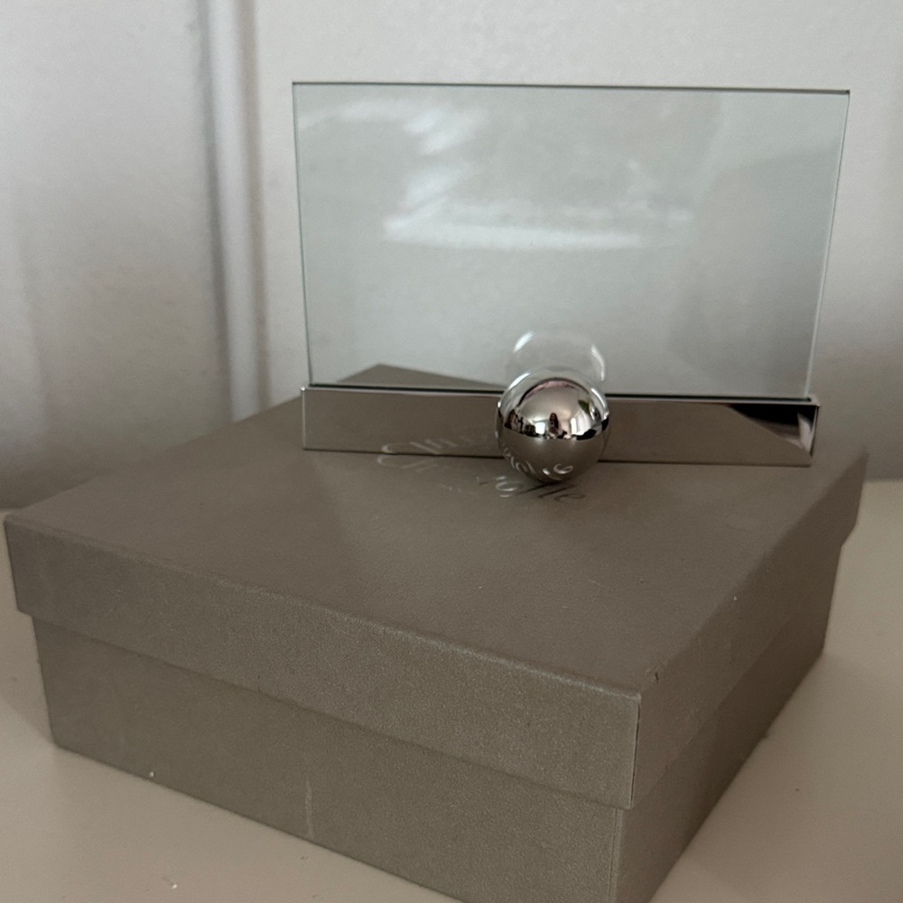 NIB Christofle 4x6 silver plated picture frame